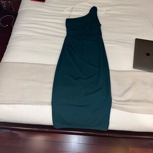 Windsor off shoulder emerald dress worn once size S perfect condition OBO